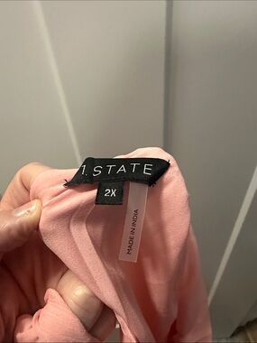 1.STATE Soft Pink Flowing Blouse